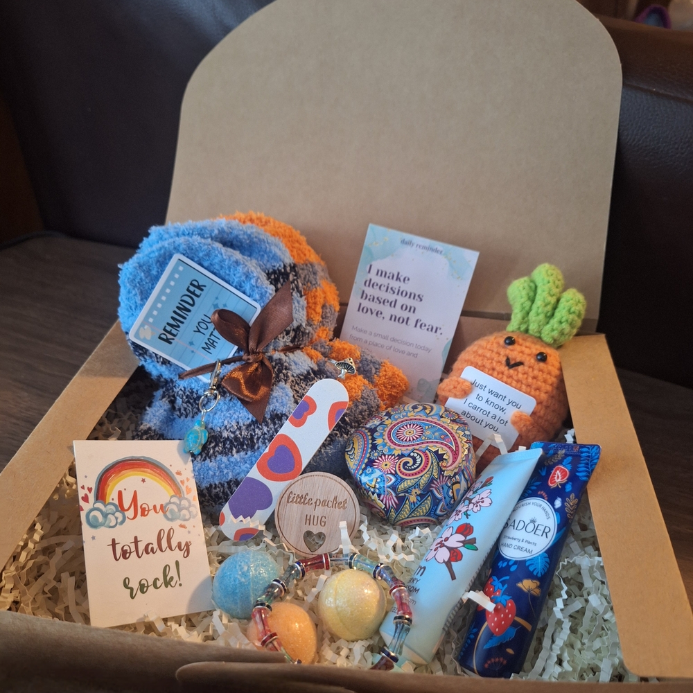 Colorful Gift Box with Assorted Items